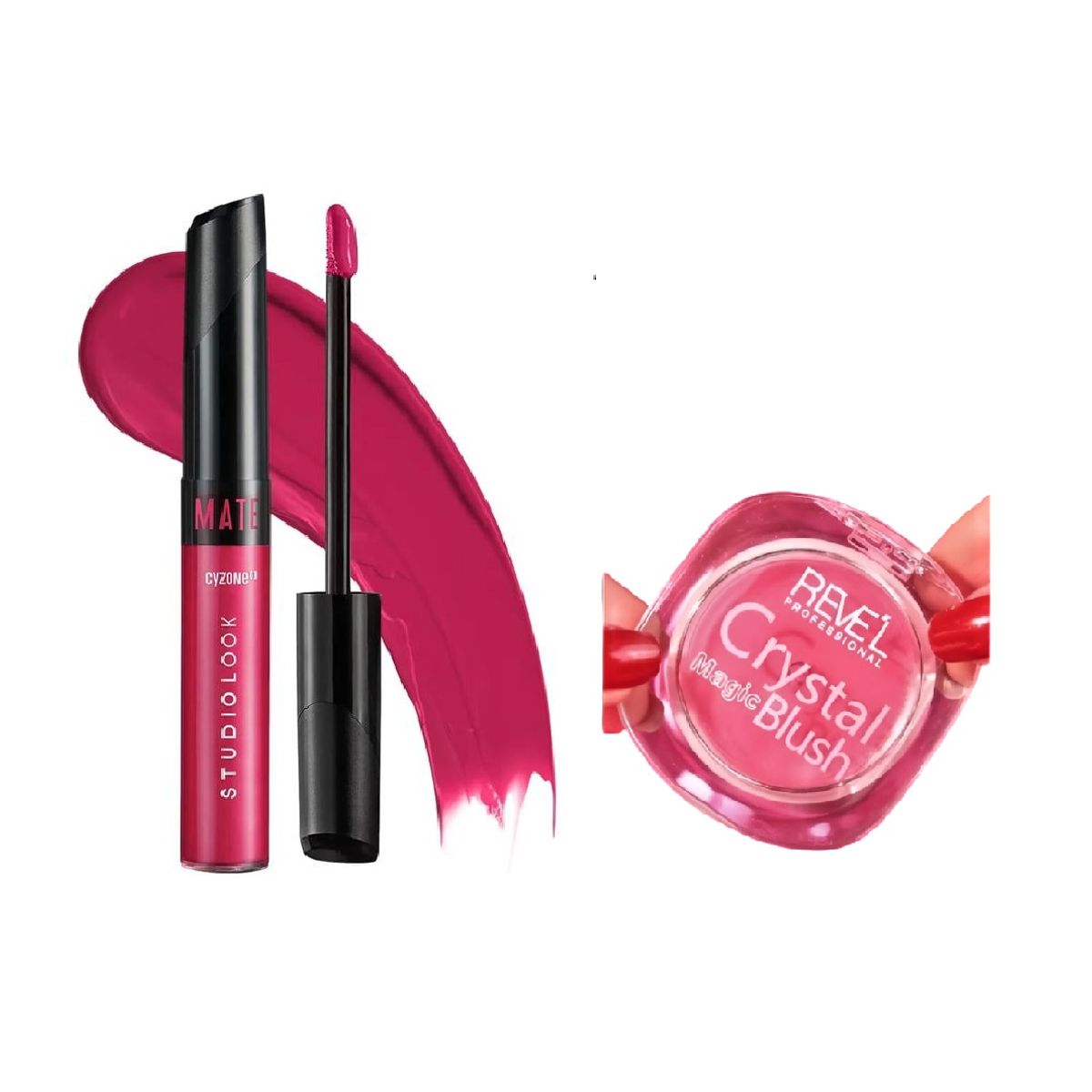Cyzone - Duo Labial Mate Studio Look Pink Heart  Cyzone + Rubor Revel