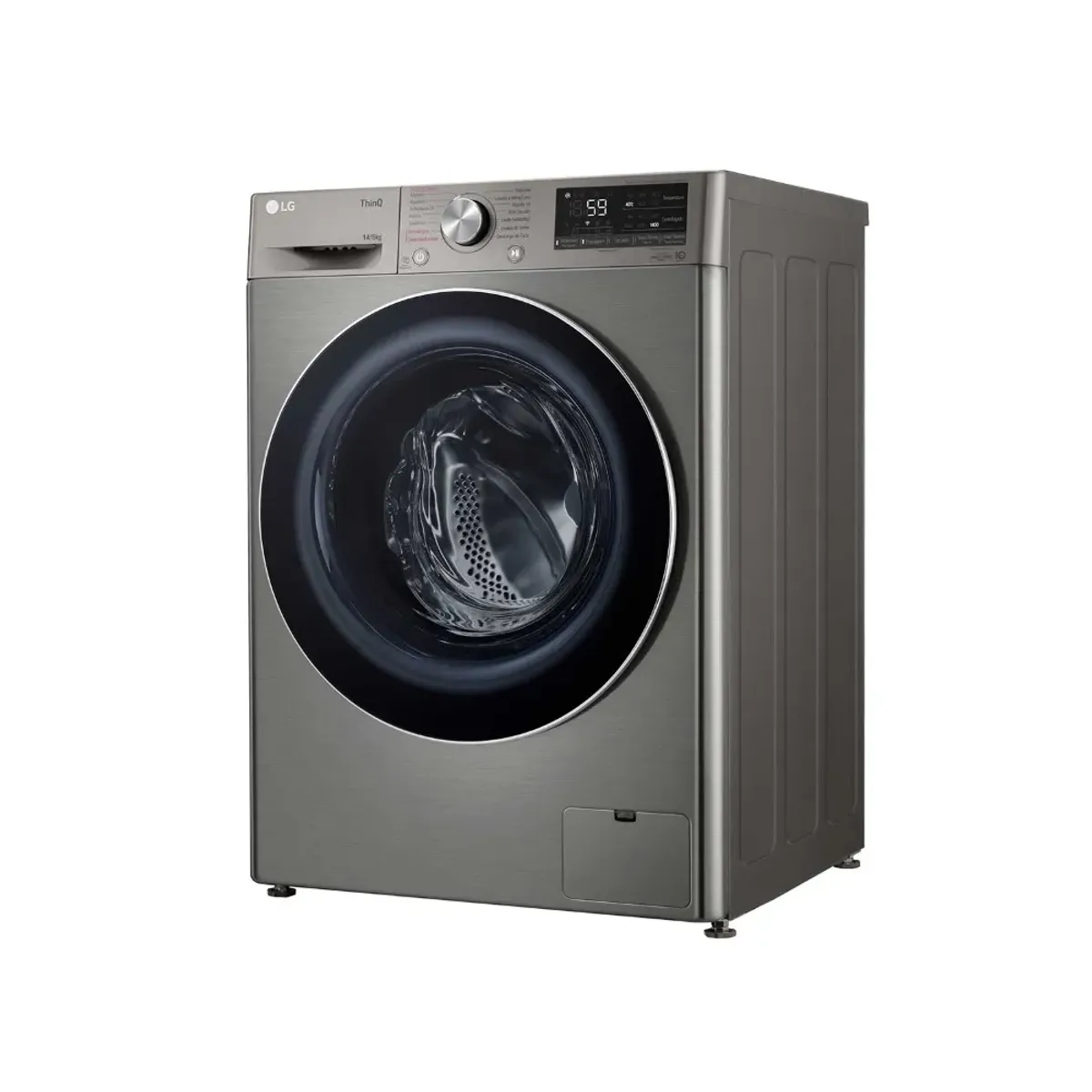 LG - Lavaseca Carga Frontal 14kg8kg AI DD Plateado LG WD14PVC4S6C