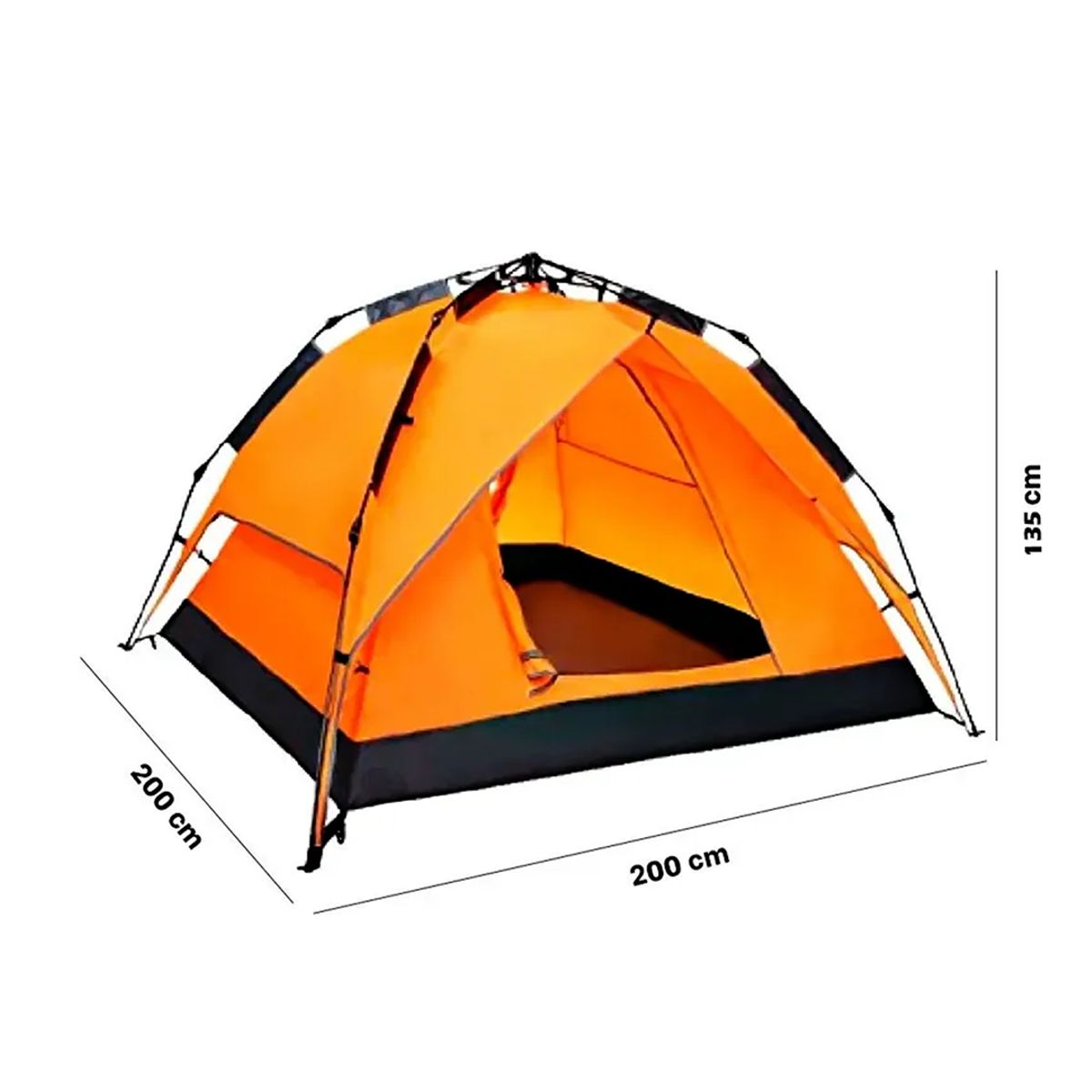 Carpa Automática Camping Alta Montaña Para 3-4 Personas, marca EVERBEST - Foto 2