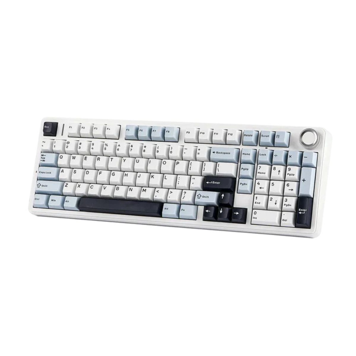 AULA - TECLADO AULA F99 PRO  INALAMBRICO MECANICO  SW-STAR VECTOR  RGB  BLANCO-CELES-NEGRO