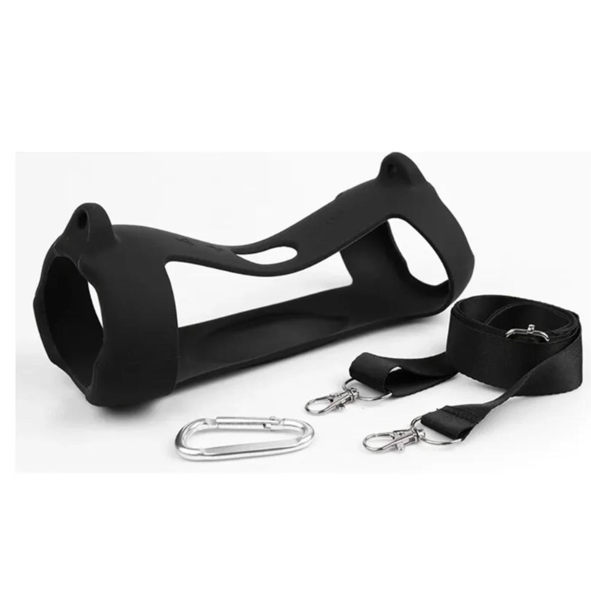 GENERICO - PROTECTOR FUNDA CASE DE SILICONA PARA JBL CHARGE 5 COLOR NEGRO BLACK