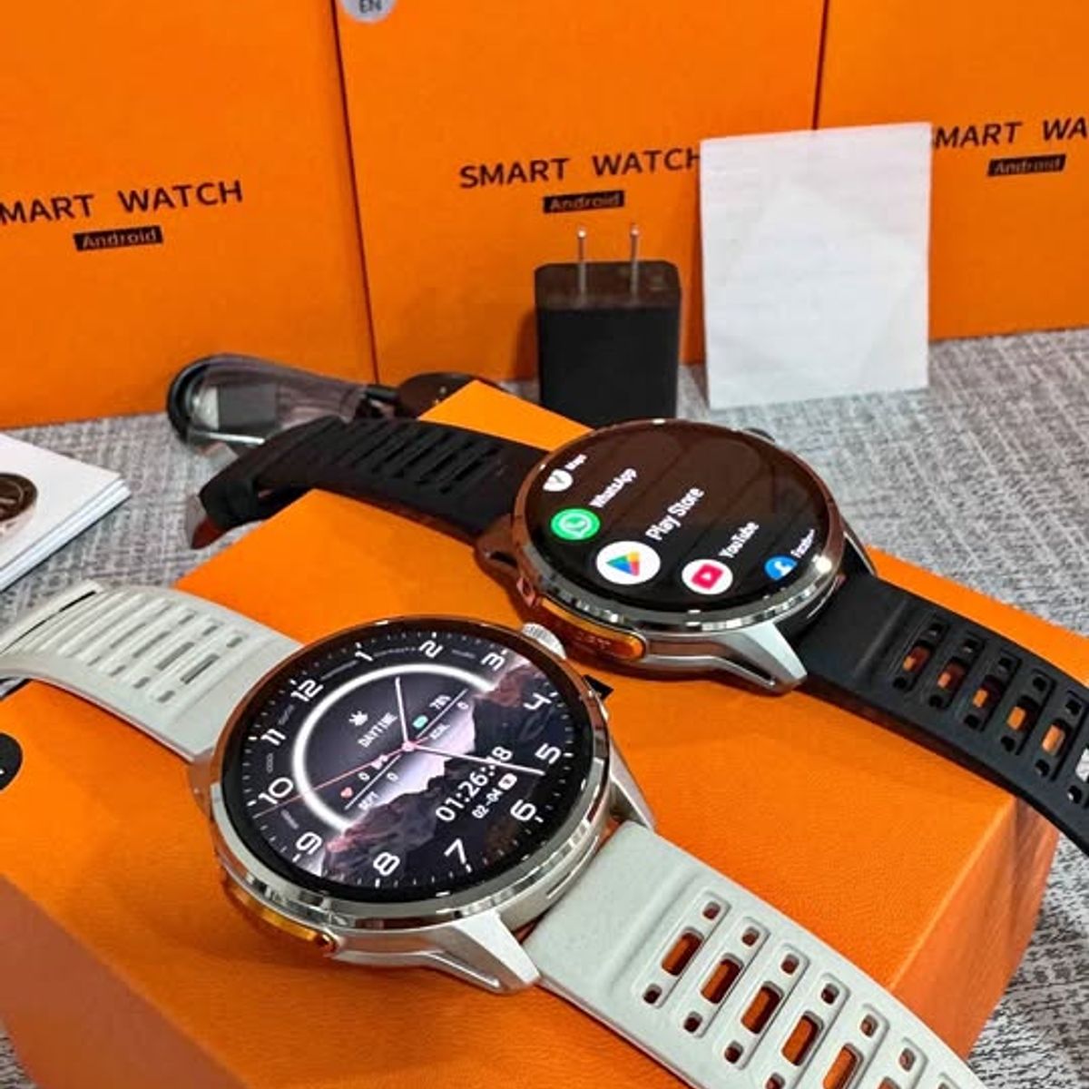 GENERICO - SmartWatch H100 Chip Android 8GB + 128GB Wifi Huella Negro