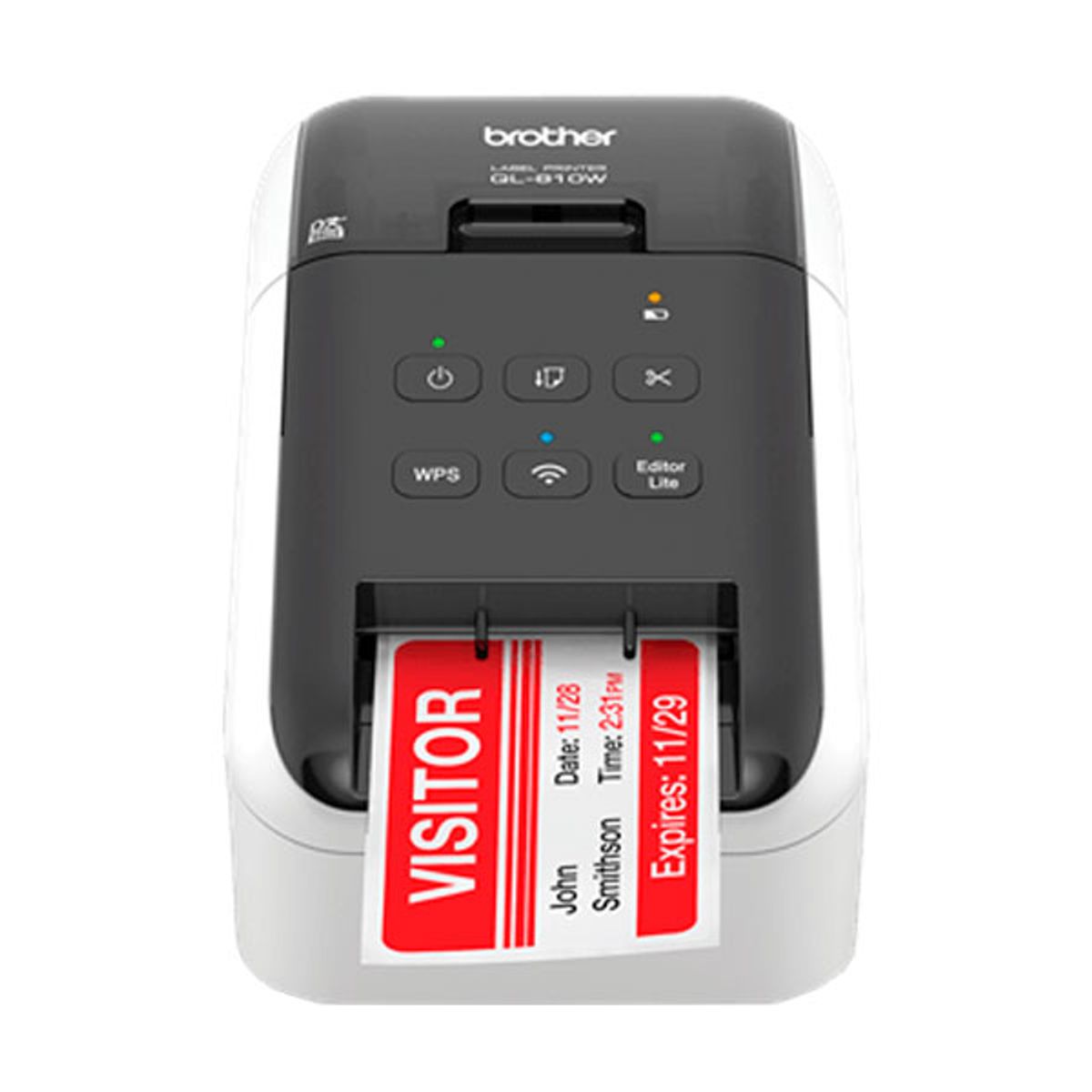 BROTHER - IMPRESORA ETIQUETADORA BROTHER QL-810W A NEGRO Y ROJO