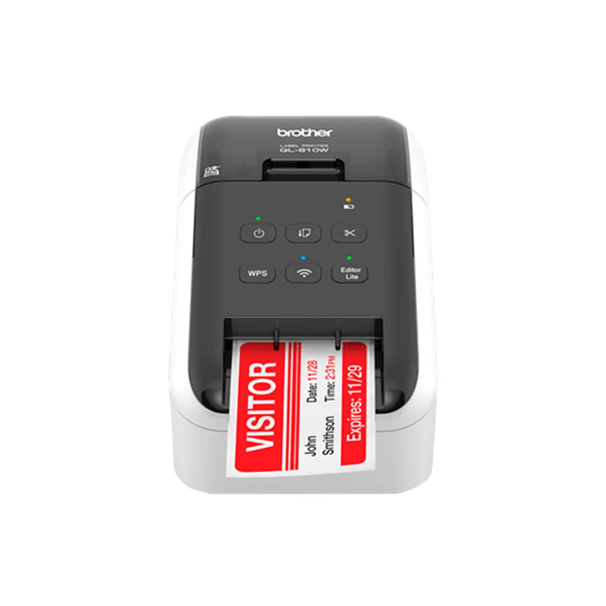 BROTHER - IMPRESORA ETIQUETADORA BROTHER QL-810W A NEGRO Y ROJO