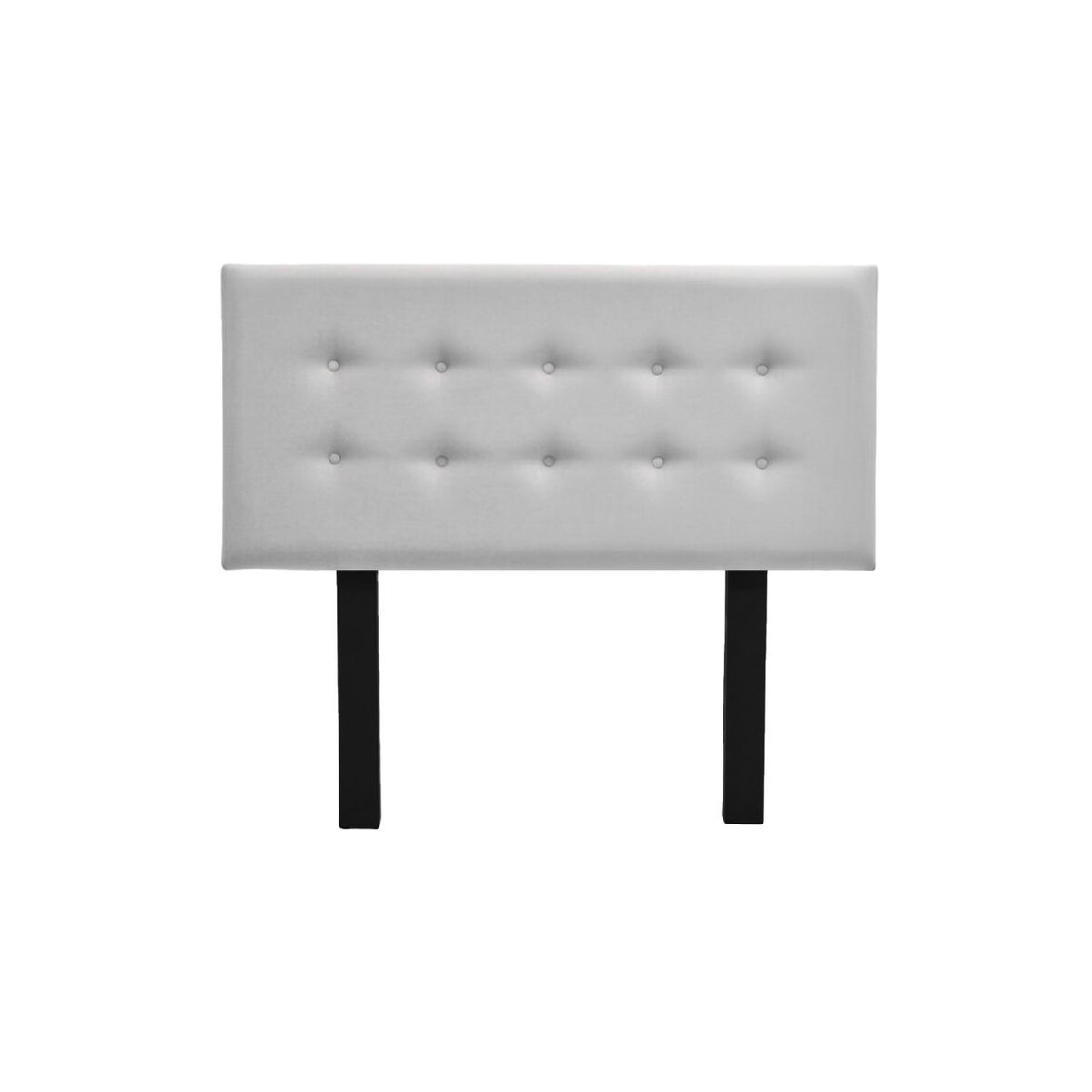MUEBLES MACRUMO - Cabecera tapizada Lima - 2plz - Color Gris claro