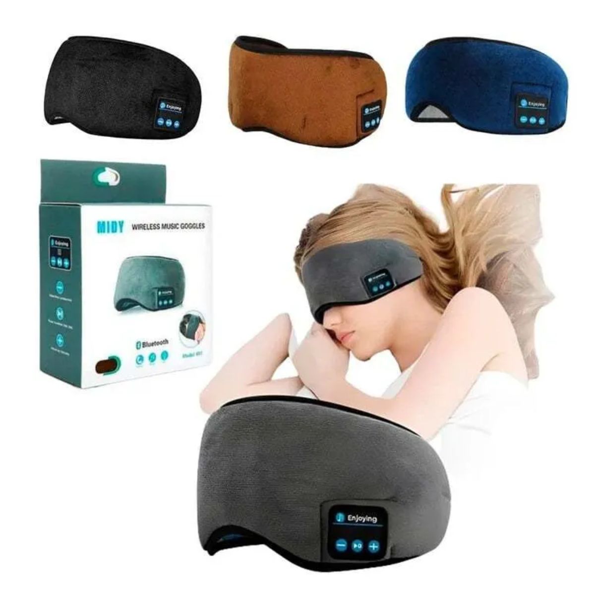 INSPIRA MARKET - Antifaz Para Descanso Con Bluetooth