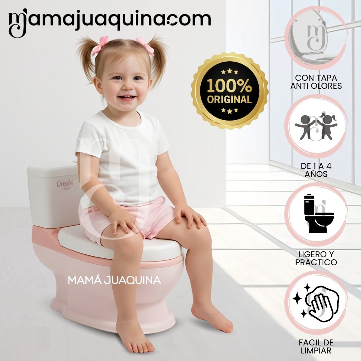 BABY - Baño de Entrenamiento para Bebé «BABY POTTY» Edición Limitada Pink