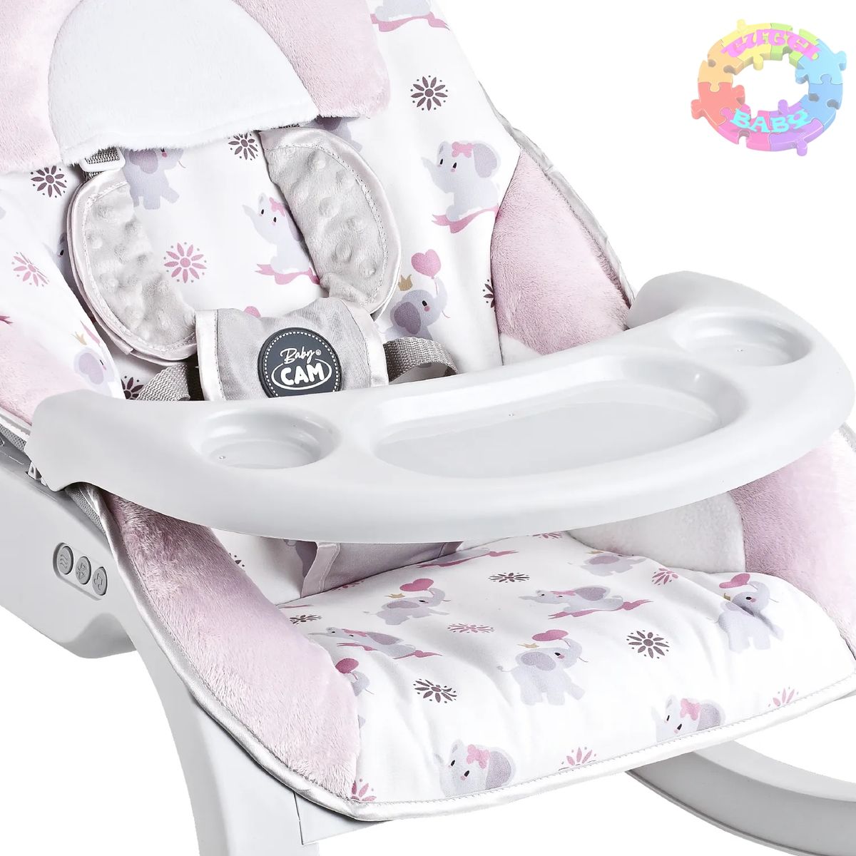 BABI - SILLA MECEDORA DIDACTICA BABY BOUNCER CON BLUETOOTH