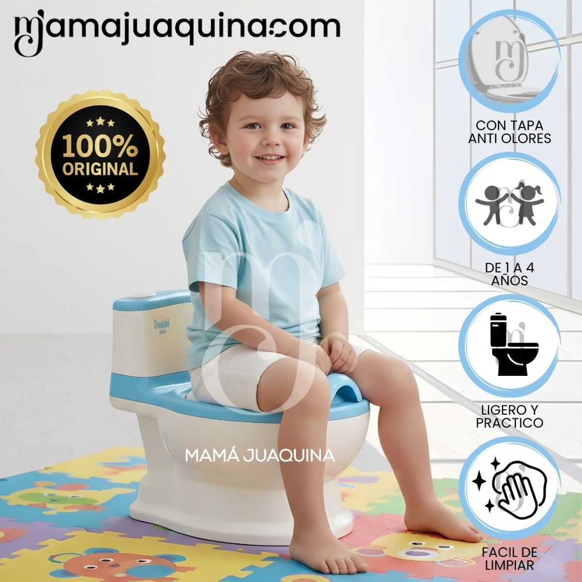 Baby - Baño de Entrenamiento Baby «FIRST STEP» Edición Exclusiva Sky Blue