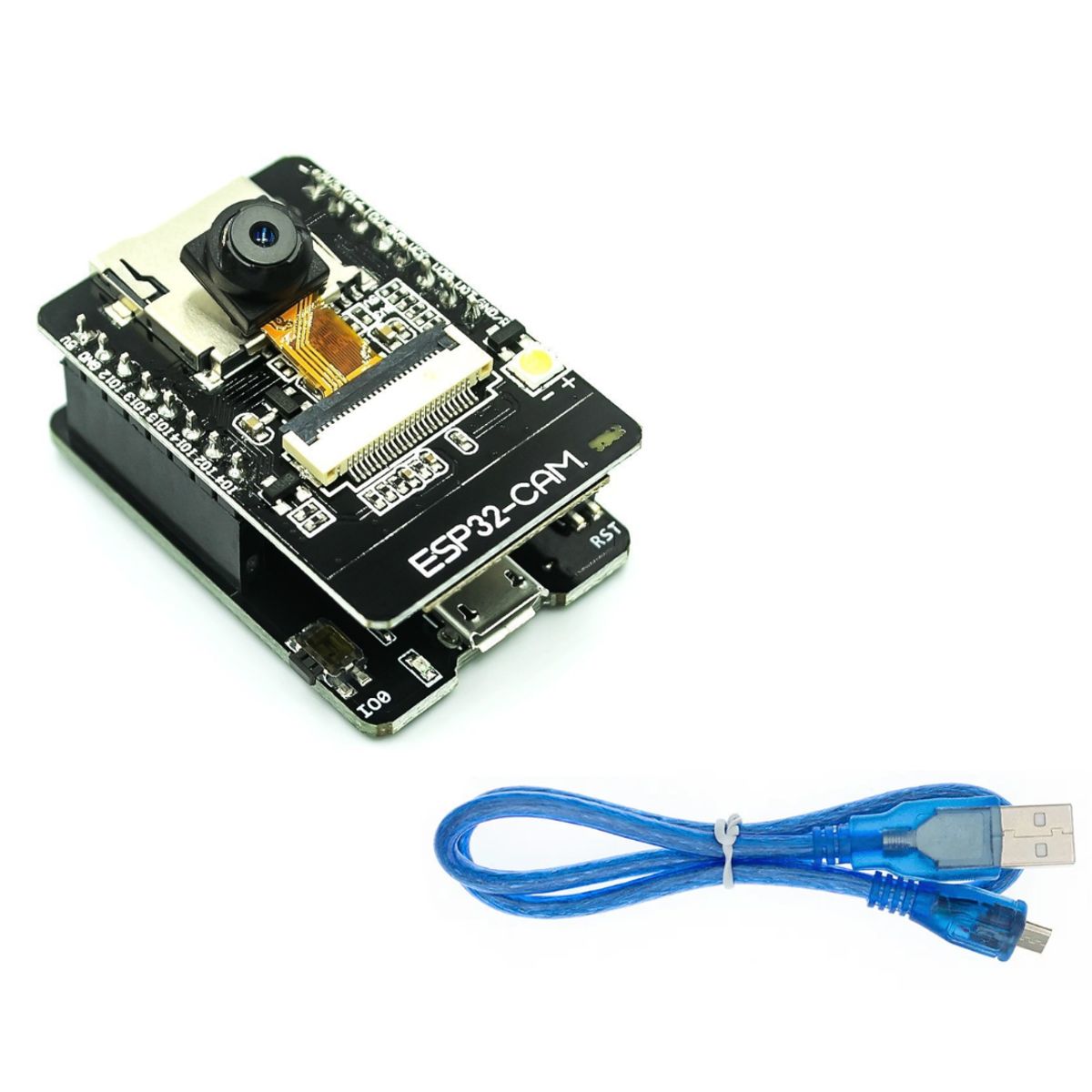 GENERICO - Módulo ESP32-CAM Base USB Cámara OV2640 Cable Incluido USB