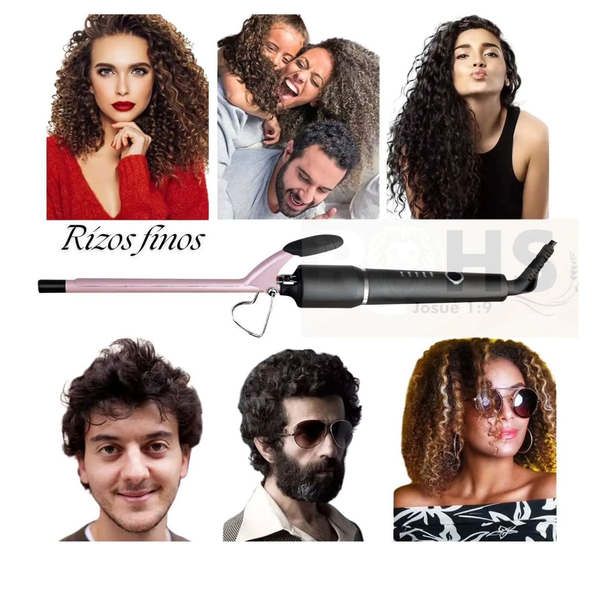 ROHS - Rizador electrico para el cabello profesional 10mm Rizos perfectos