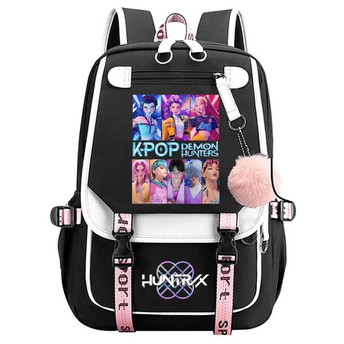 Mochila  Kpop Huntrix Las Guerreras K-pop Demon Hunter Blanco Mod1, marca GENERICO - Foto Principal