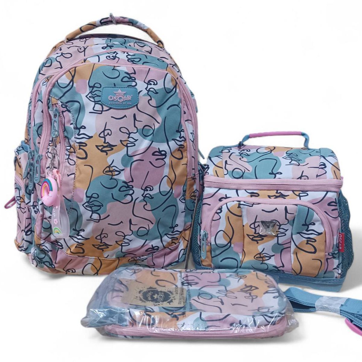 GENERICO - MOCHILA TRI PACK OSCAR MULTICOLOR