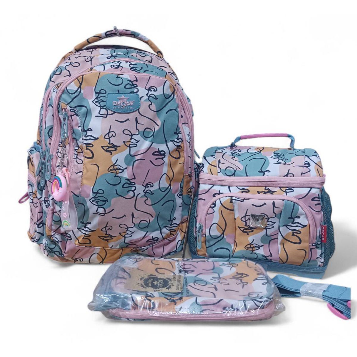 GENERICO - MOCHILA TRI PACK OSCAR MULTICOLOR