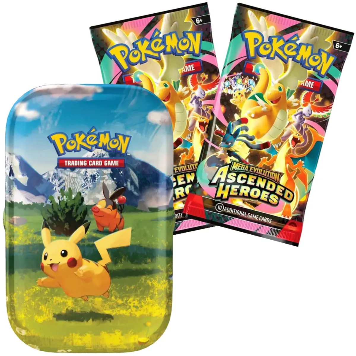 POKEMON - Cartas Pokemon TCG - Ascended Heroes 20 Cards y Lata Coleccionable Español