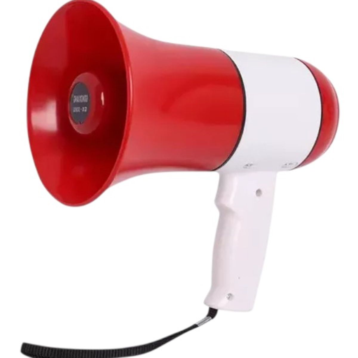 GENERICO - Megáfono batería portátil con grabadora 35 W - Rojo y Blanco