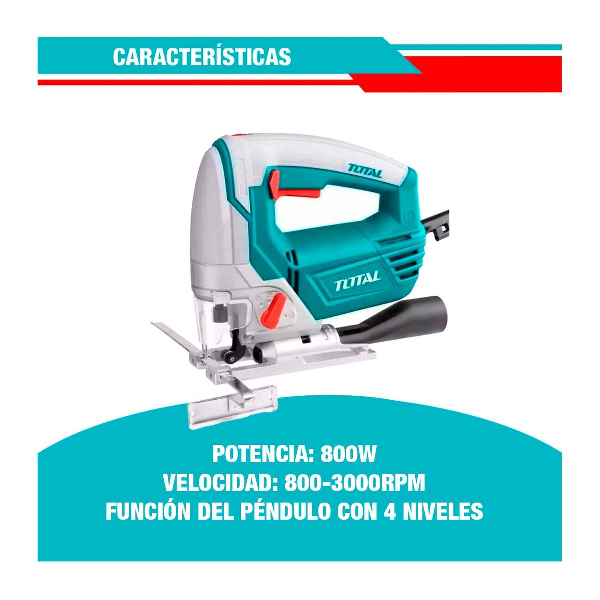 TOTAL TOOLS - Ruteadora 600w + Sierra Caladora 800w Total Carpintería