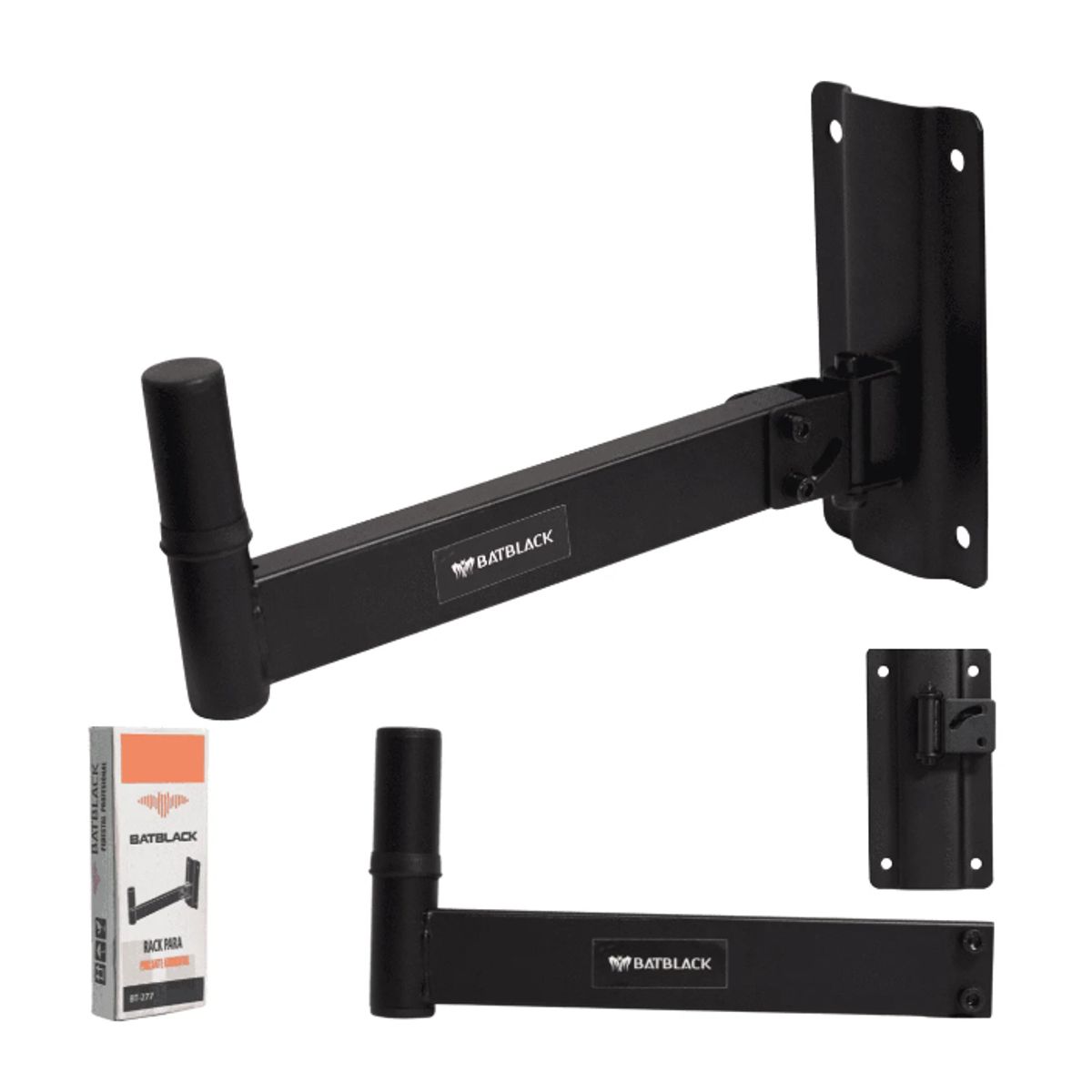 BATBLACK - Rack para Parlante Ambiental 40 Kg BATBLACK BT-277