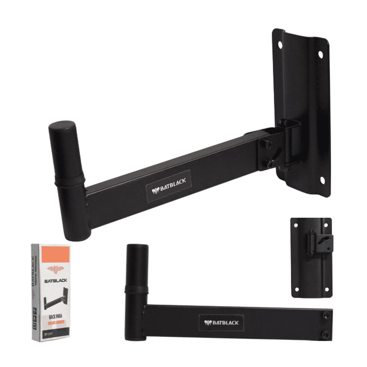 BATBLACK - Rack para Parlante Ambiental 40 Kg BATBLACK BT-277