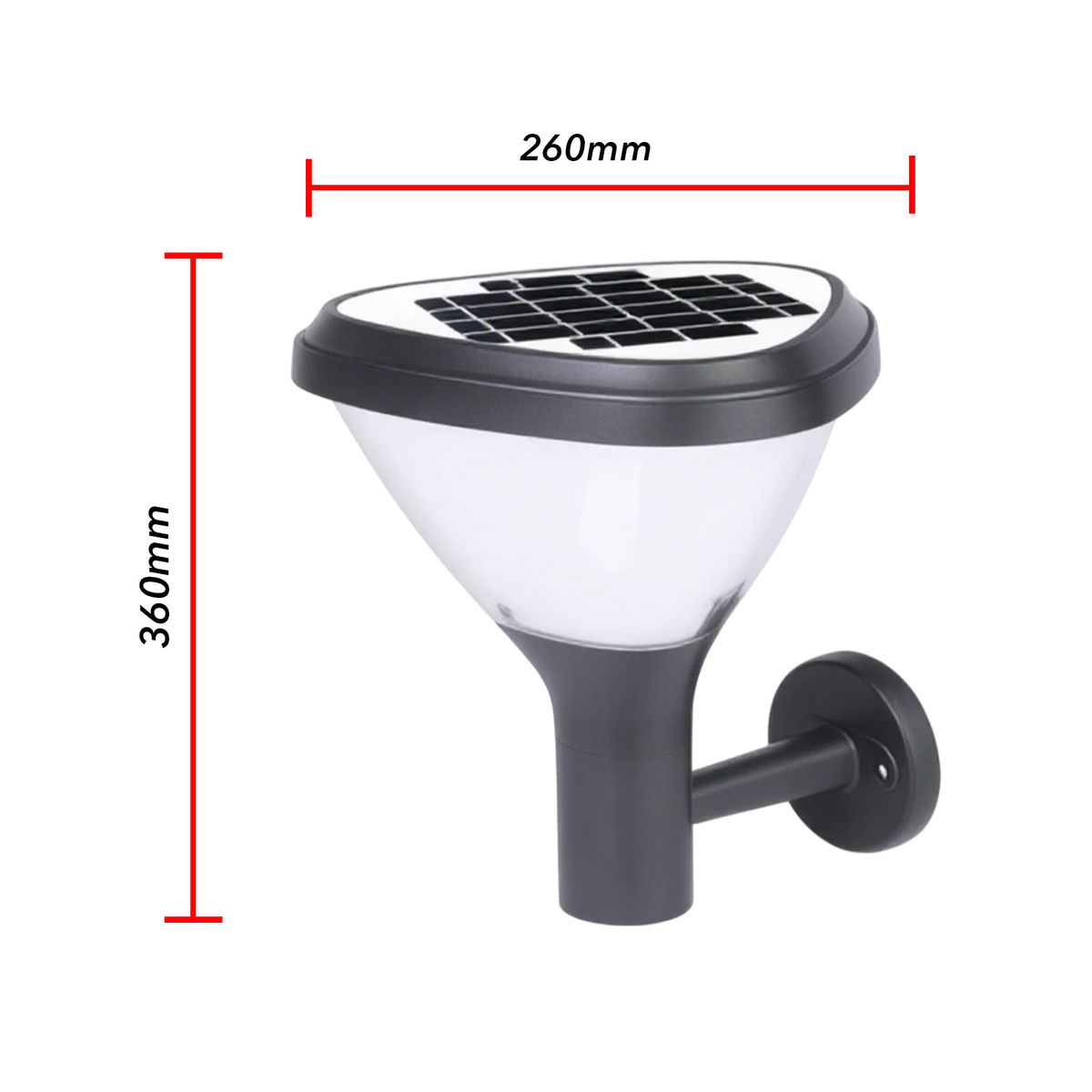 GENERICO - Lámpara Solar LED Nube Garden Light 20W - Luz Cálida