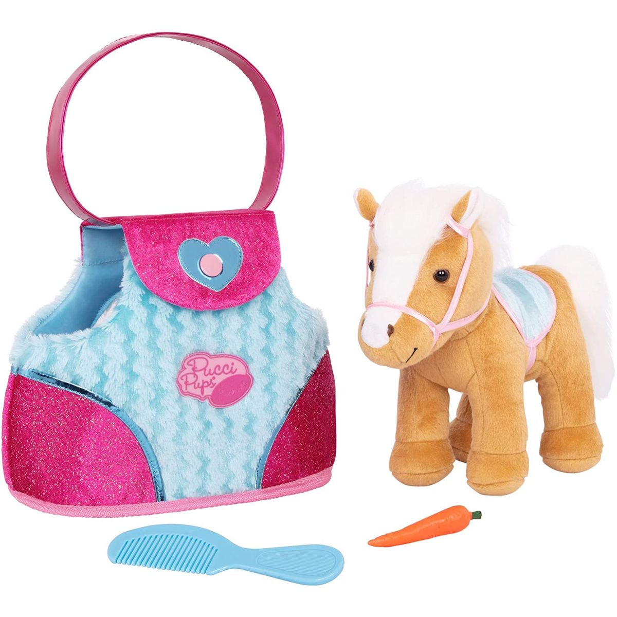 PUCCI PUPS - Pucci Pups pony marrón con cartera nuevo
