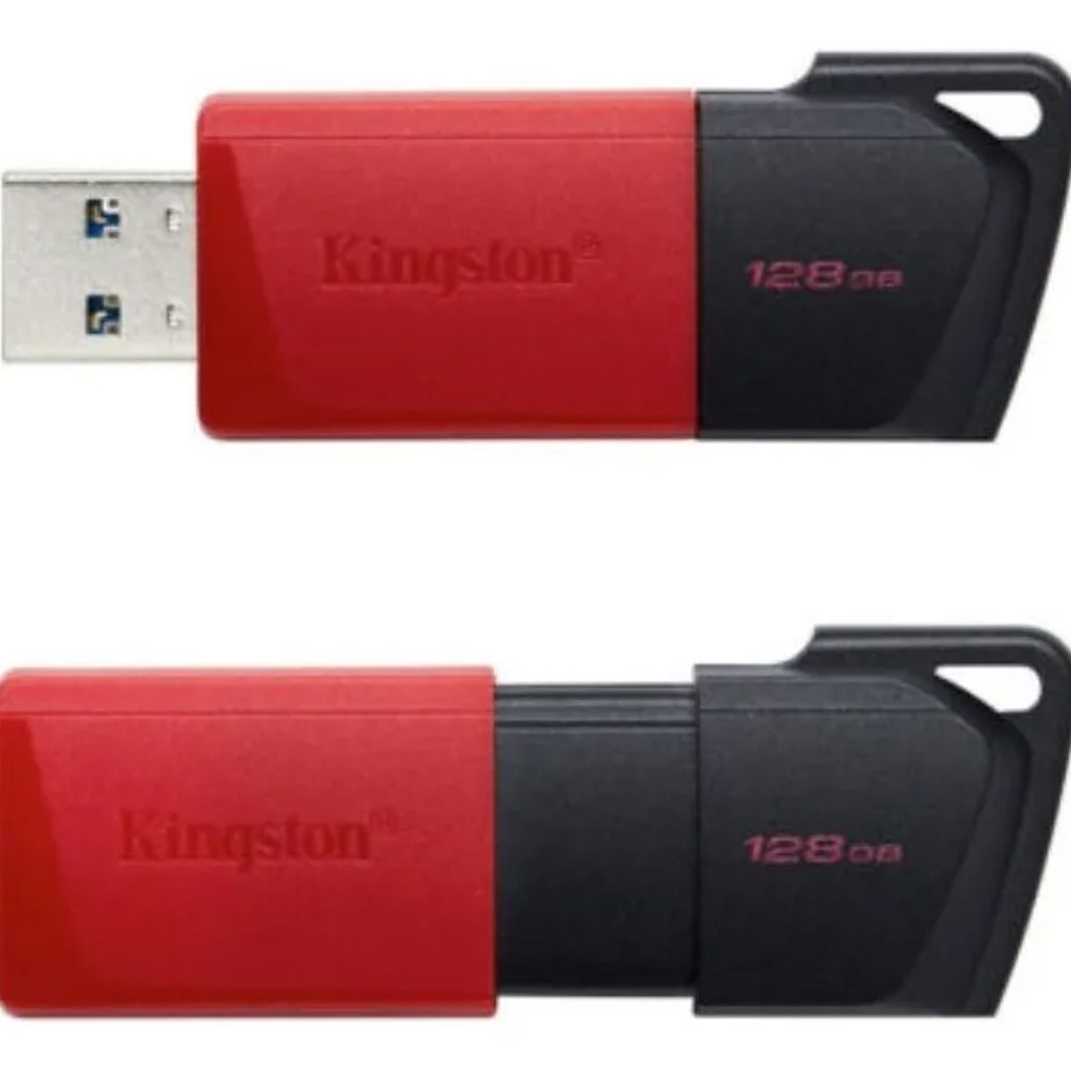 GENERICO - Memoria Usb De 128gb - Negro Con Rojo