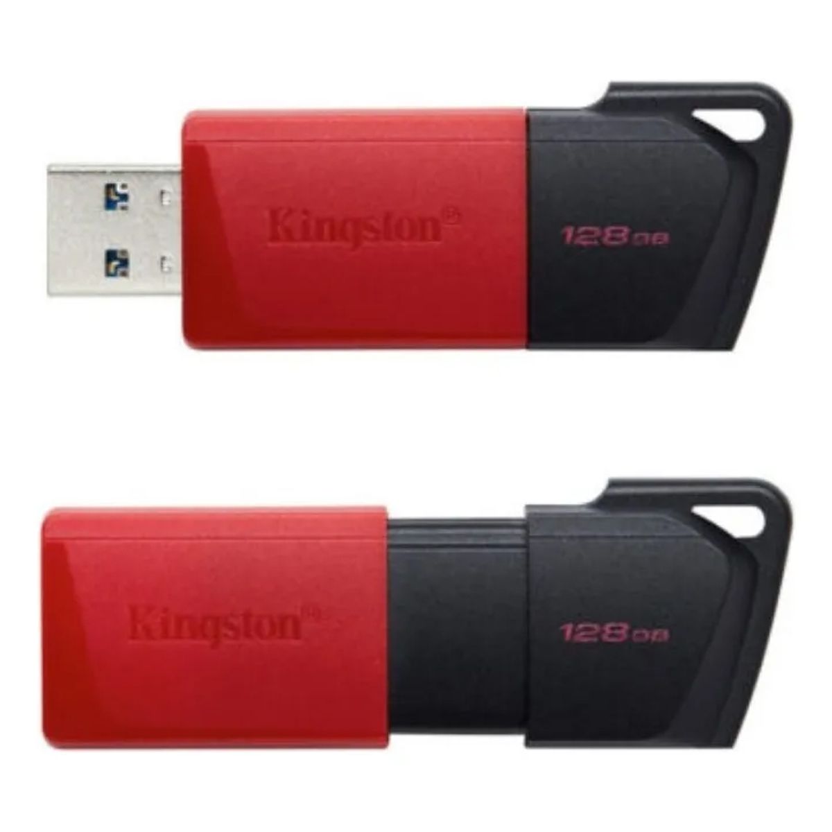 GENERICO - Memoria Usb De 128gb - Negro Con Rojo