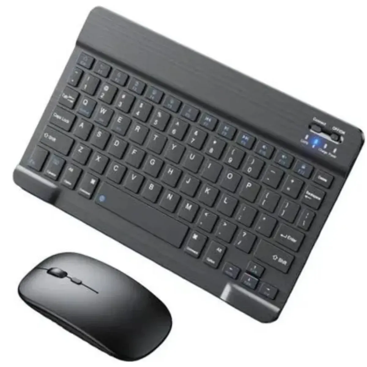 GENERICO - Teclado Y Mouse Bluetooth Celular Tablet TV - Color Negro