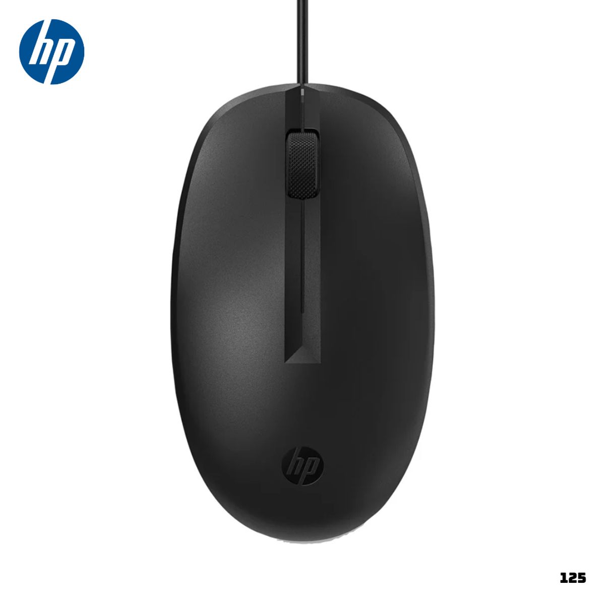 HP - MOUSE ALAMBRICO HP 125 265A9UT 1200 DPI - NEGRO