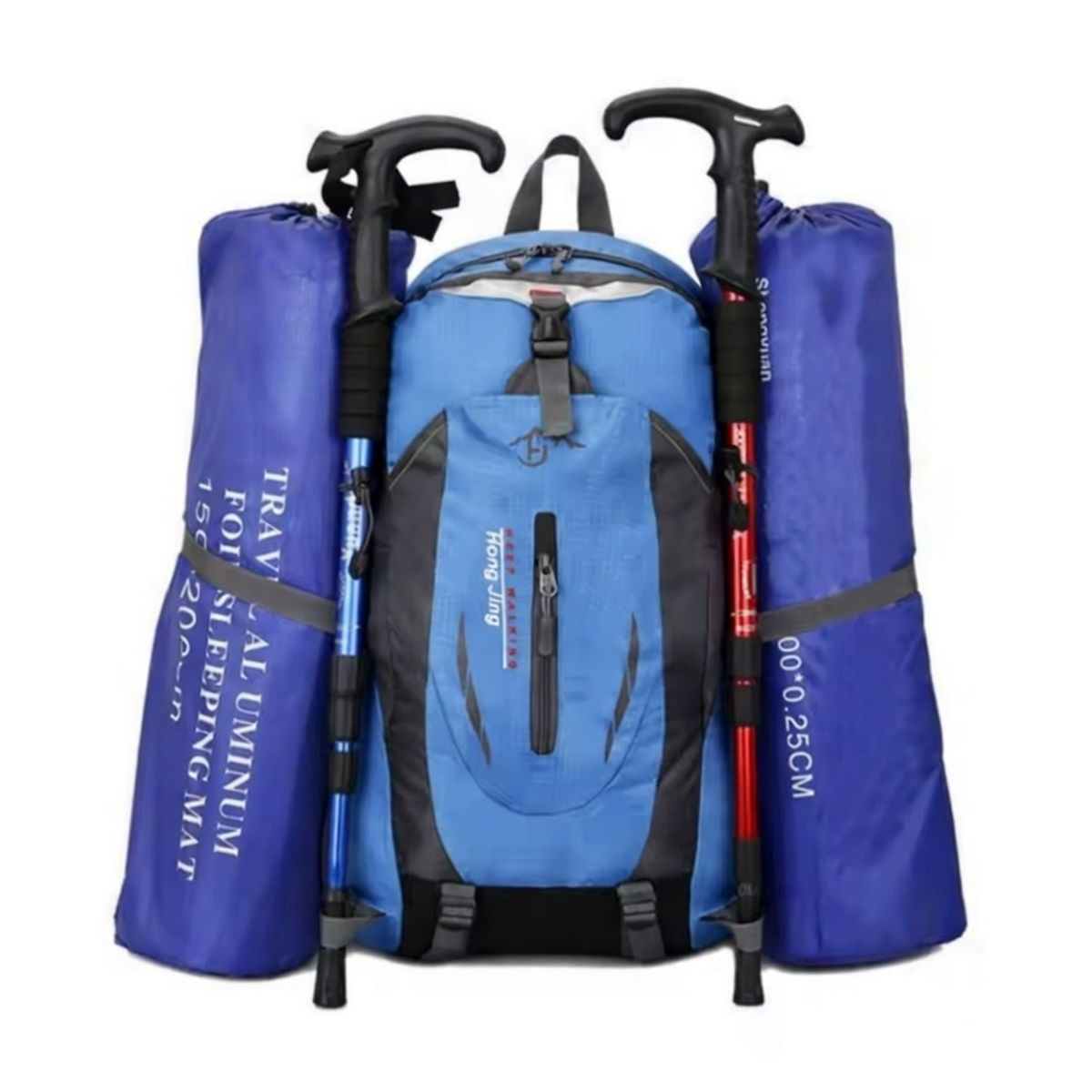 GENERICO - MOCHILA ESCOLAR  40L LAPTOP GYM VIAJE OUTDOOR IMPERMEABLE WATERPROOF CIERRES COMPARTIMIENTOS  GENIEKA