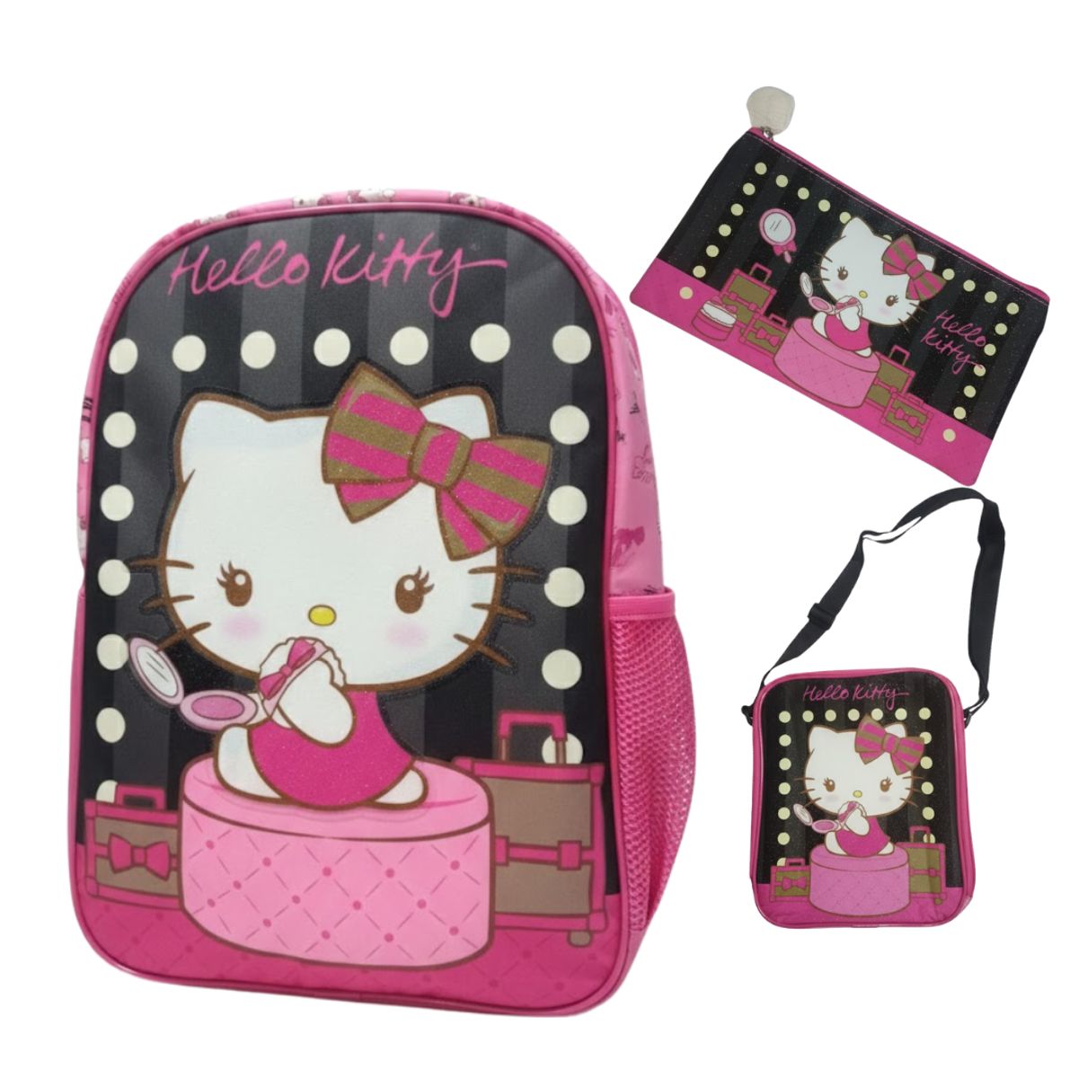 GENERICO - Mochila para Niños y Niñas Multipack 3 en 1  Regreso a Clases Personajes Animados