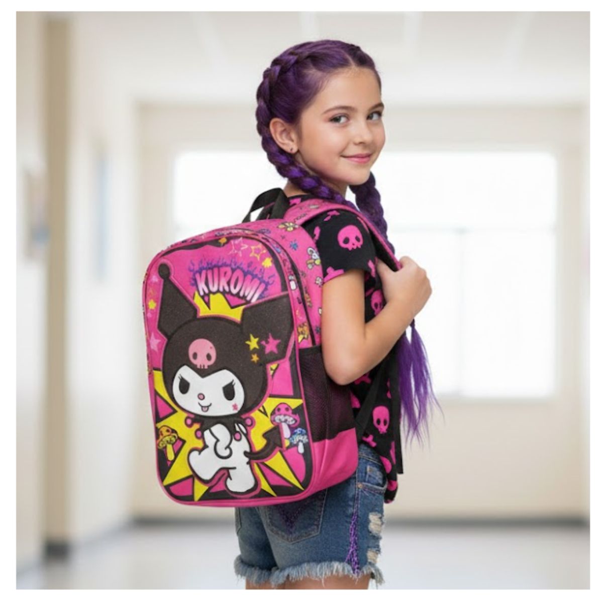 GENERICO - Mochila para Niños y Niñas Multipack 3 en 1  Regreso a Clases Personajes Animados