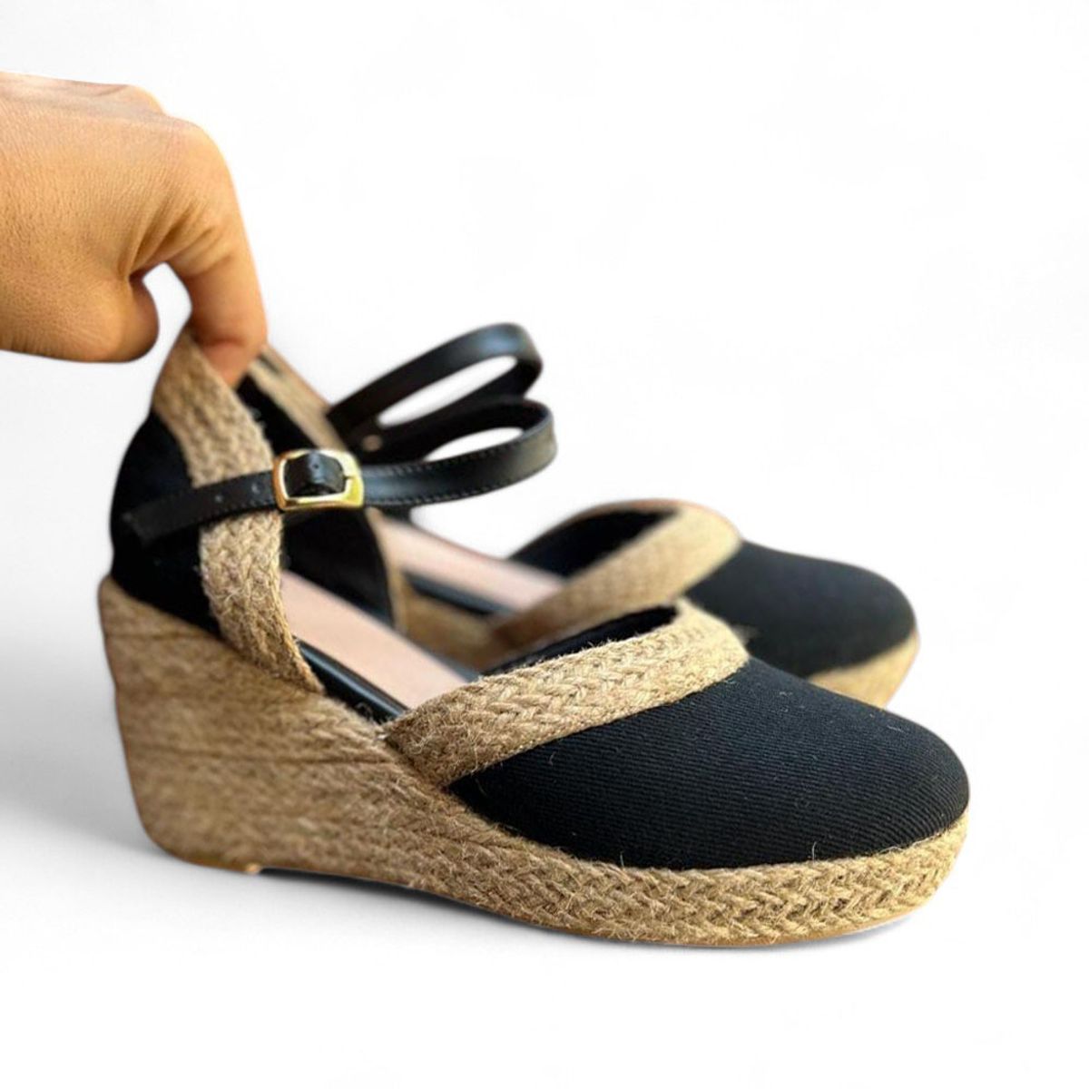 GENERICO - Sandalia Mujer 2086L-65 Tijeras Taco X5 Color Negro