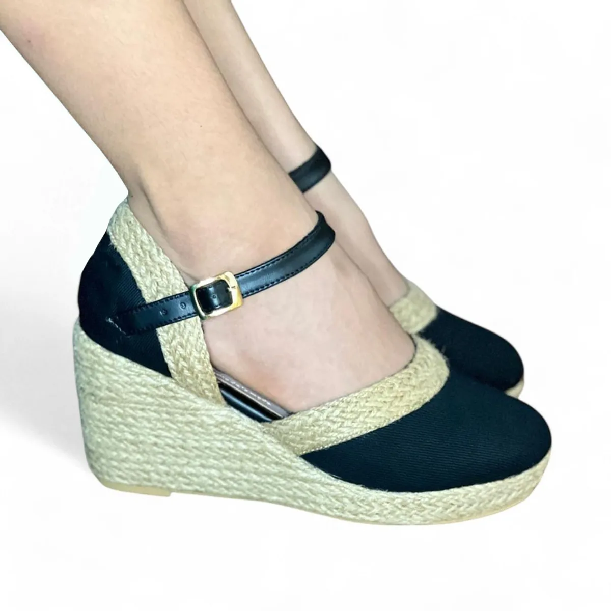 GENERICO - Sandalia Mujer 2086L-65 Tijeras Taco X5 Color Negro