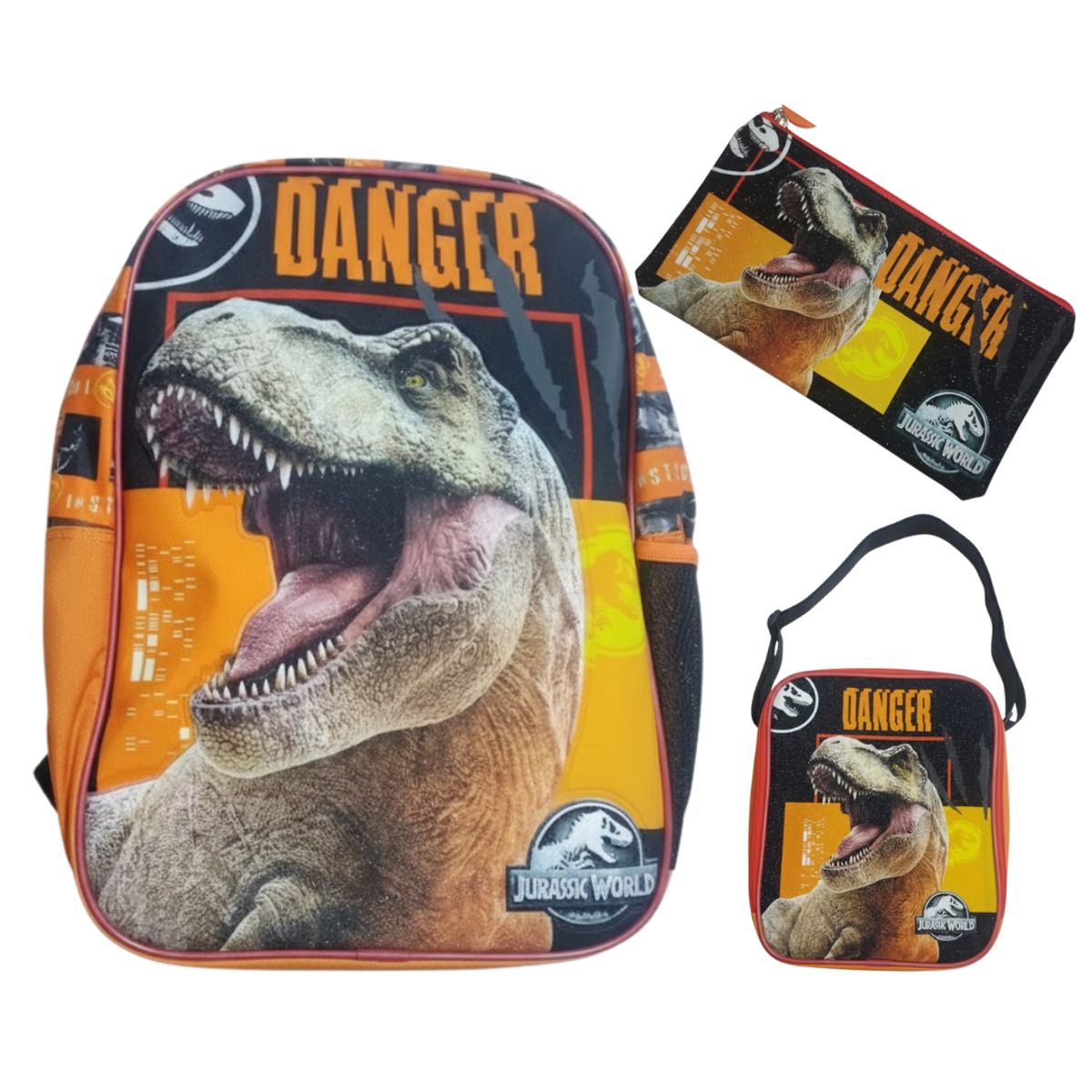 GENERICO - Mochila para Niños y Niñas Multipack 3 en 1  Regreso a Clases Personajes Animados