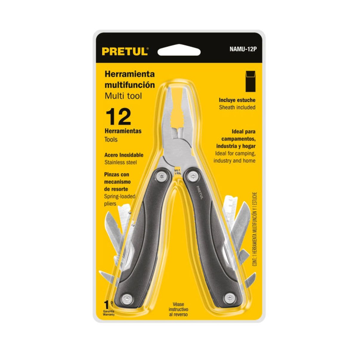 PRETUL - Multiherramienta con 12 funciones, PRETUL - 24106