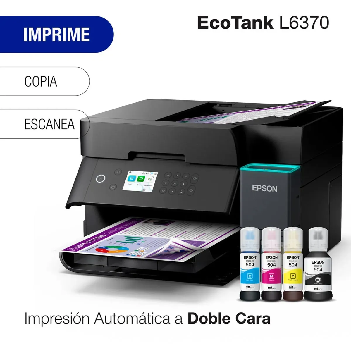 EPSON - Impresora Epson Multifuncional EcoTank con funcion de FAX y WiFi L5590