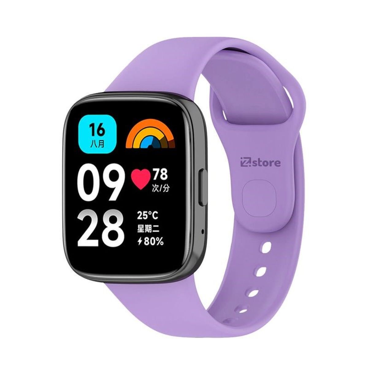 GENERICO - CORREA DE SILICONA PARA WATCH 3 ACTIVE - LILA