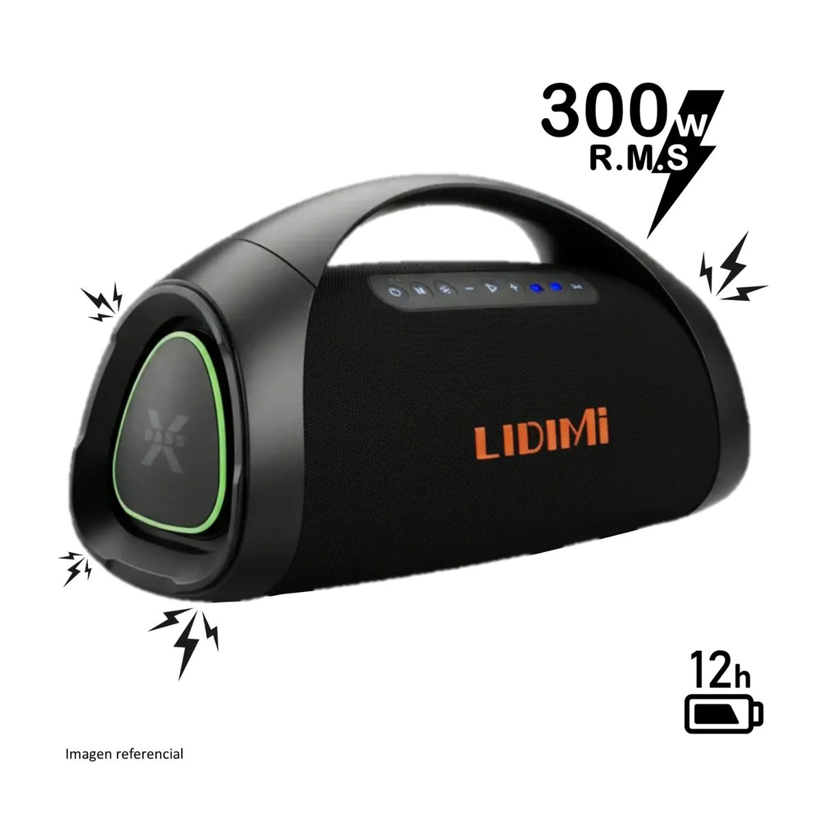 LIDIMI - Parlante Bluetooth Lidimi 300W LD-S665 Extra Bass USB RGB