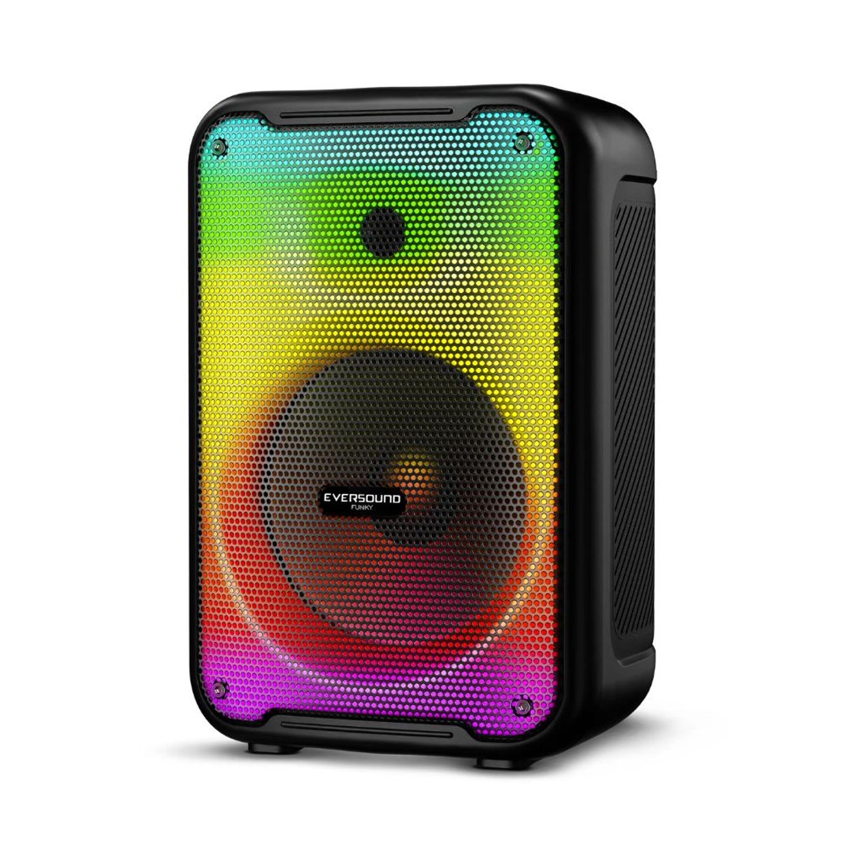 EVERSOUND - Parlante Portátil Ev3003 8 Funky Con Micrófono Luz Flaming Rgb