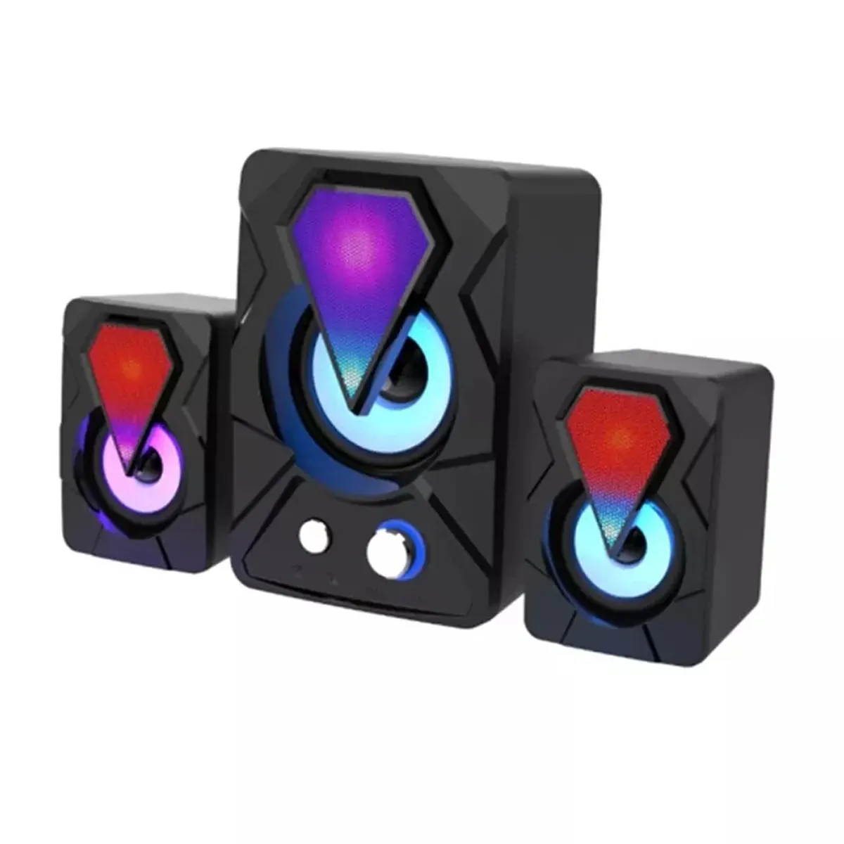 PARLANTE MULTIMEDIA SUBWOOFER RGB PARA PC TV, marca SEISA - Foto Principal