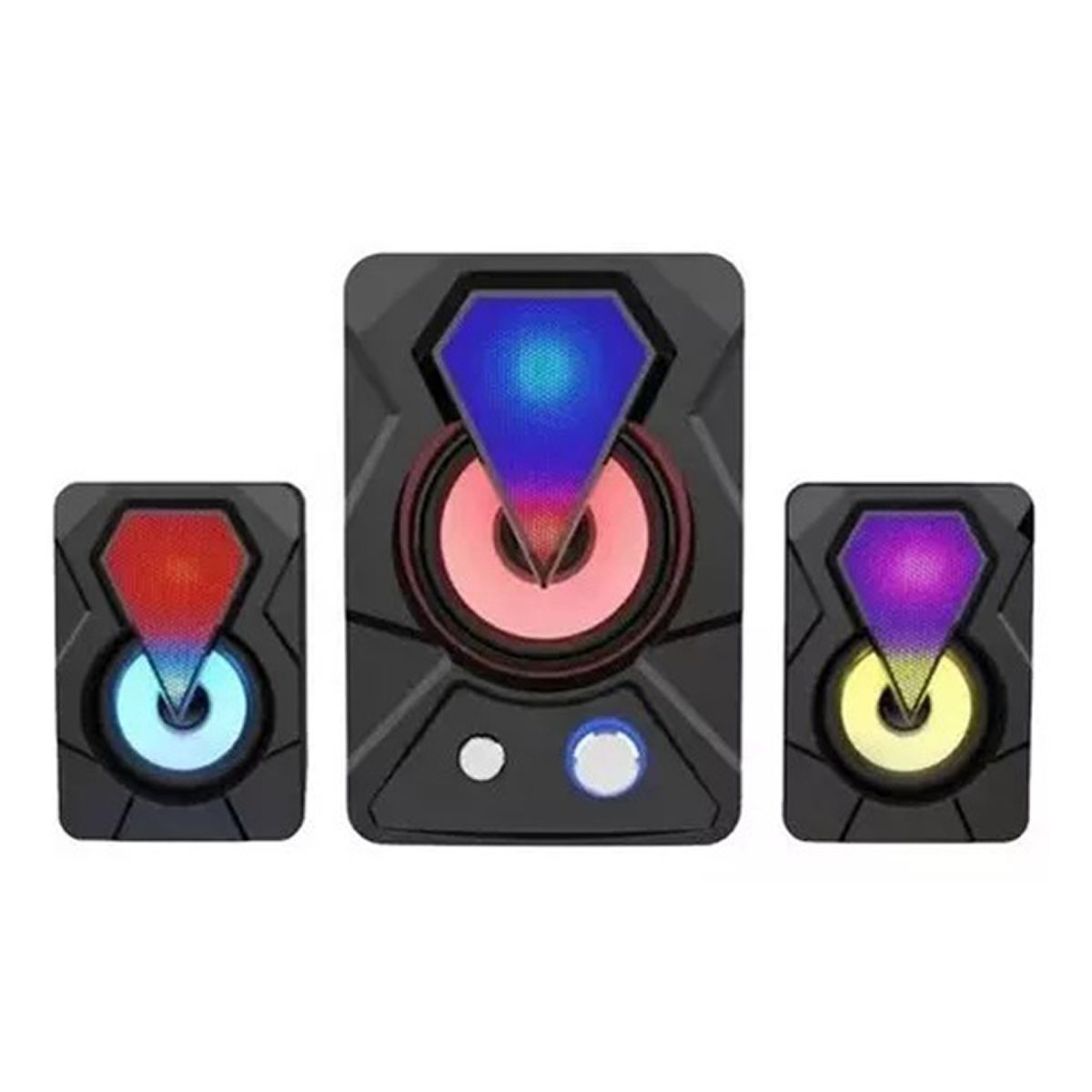 PARLANTE MULTIMEDIA SUBWOOFER RGB PARA PC TV, marca SEISA - Foto 2