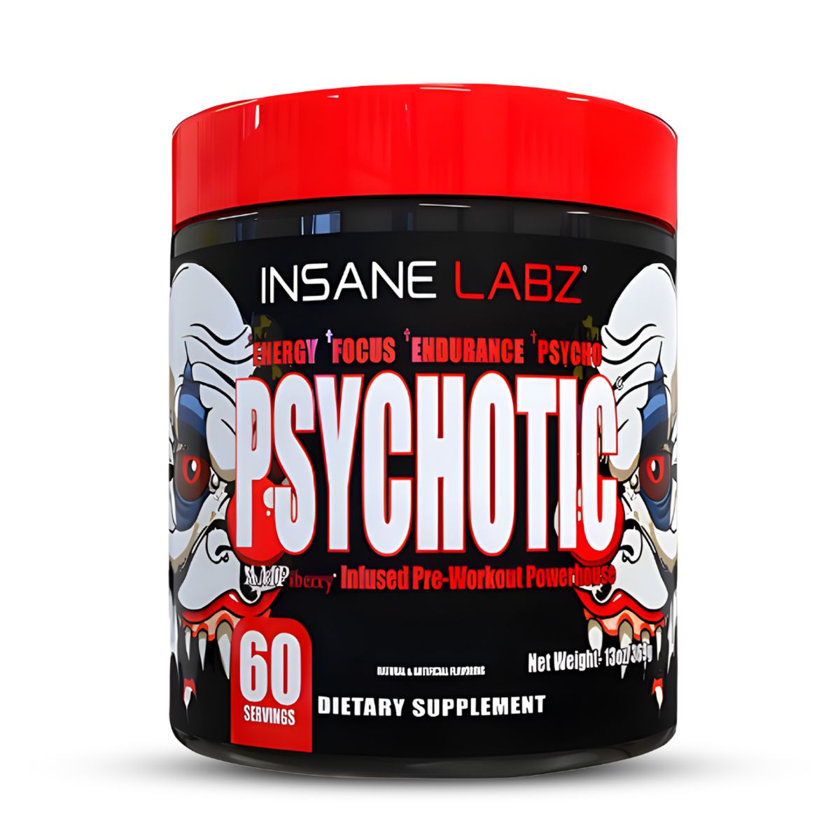 INSANE LABZ - Psychotic Rojo 60 servicios / Psychotic Red 60 Serv - Grape + Shaker