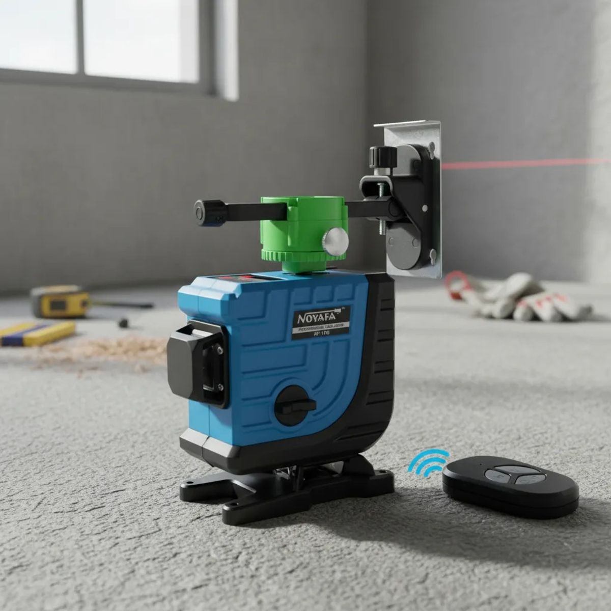 NOYAFA - Nivel laser verde 12 Lineas Noyafa NF-112G + Control + Base + Accesorios