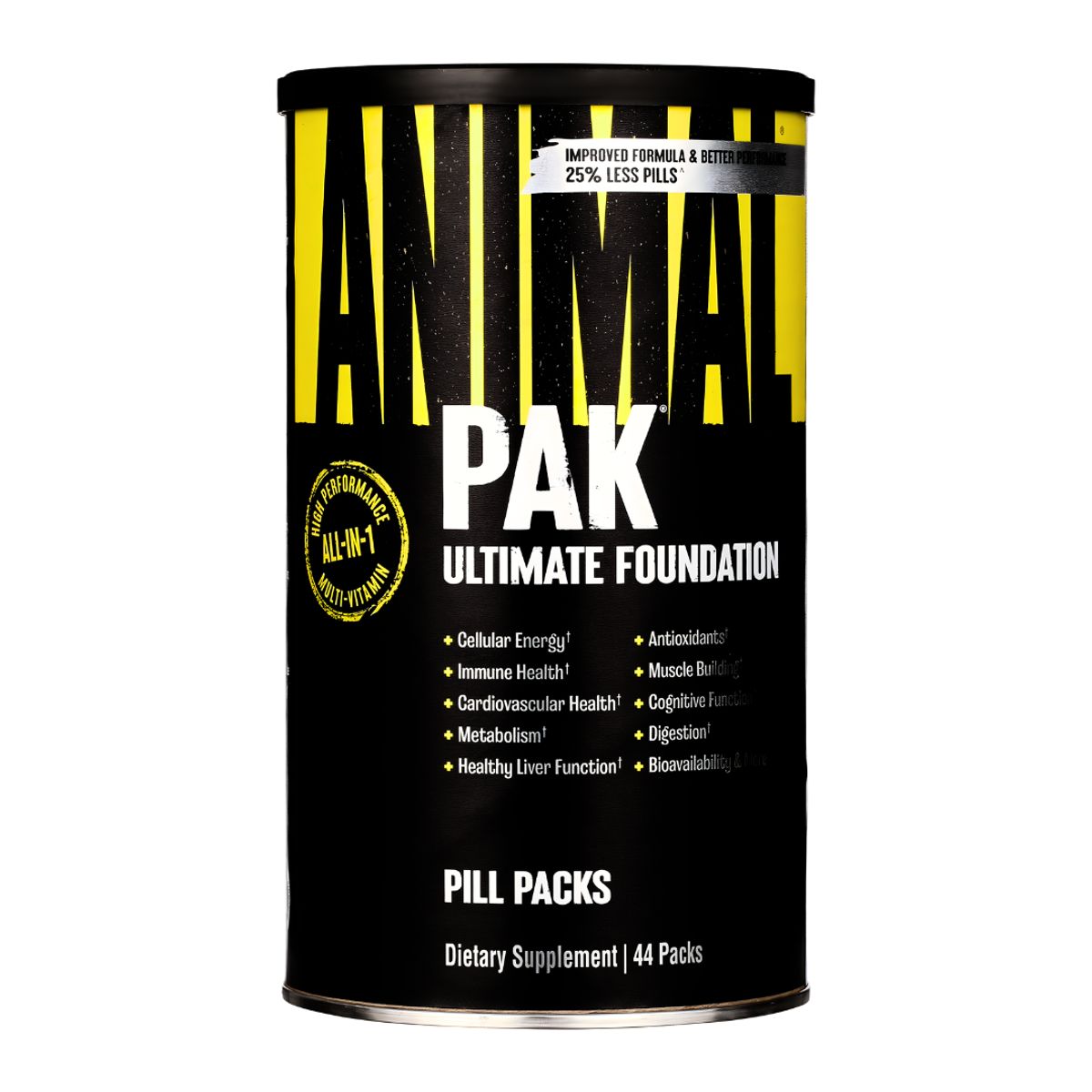 UNIVERSAL NUTRITION - ANIMAL PAK 44 Packs - Vitaminas y minerales + Straps