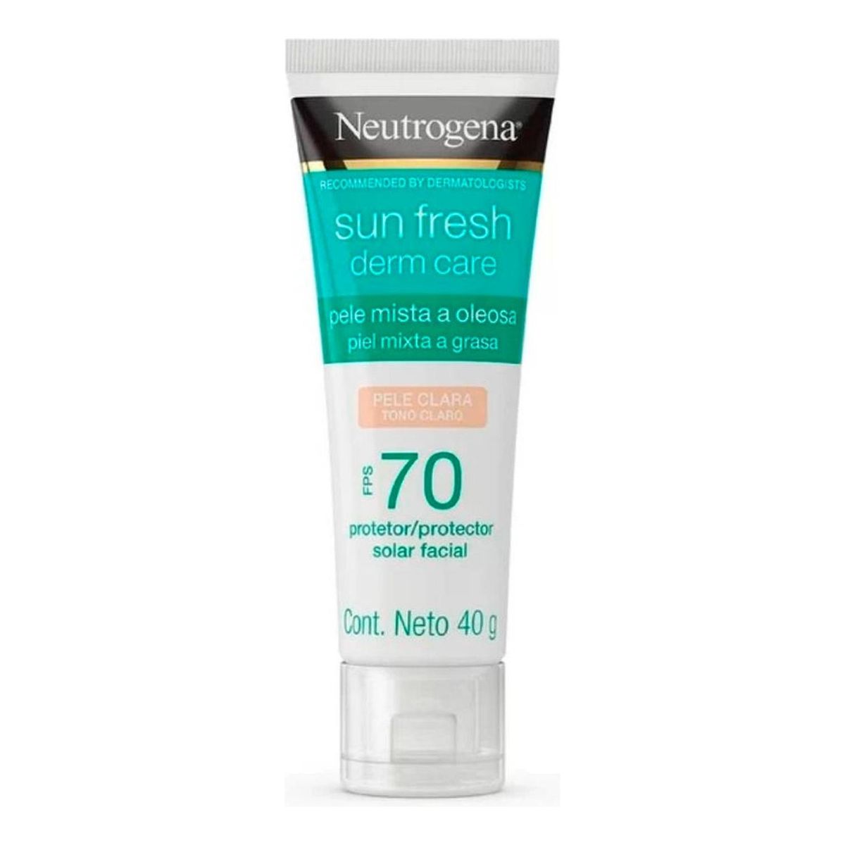 NEUTROGENA - Neutrogena Sun Fresh Derm Care Piel Clara Fps70 40g