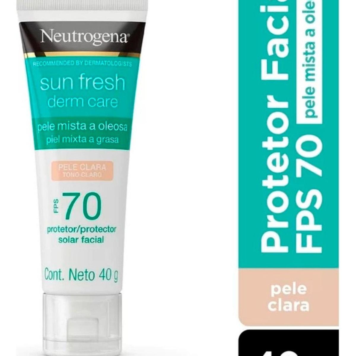 NEUTROGENA - Neutrogena Sun Fresh Derm Care Piel Clara Fps70 40g
