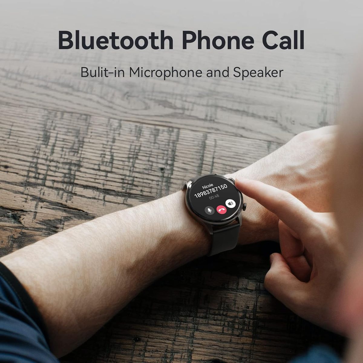 HAYLOU - Smartwatch HAYLOU Solar Plus RT3, AMOLED de 1,43 Bluetooth Llamadas telefónicas, Monitor de Salud