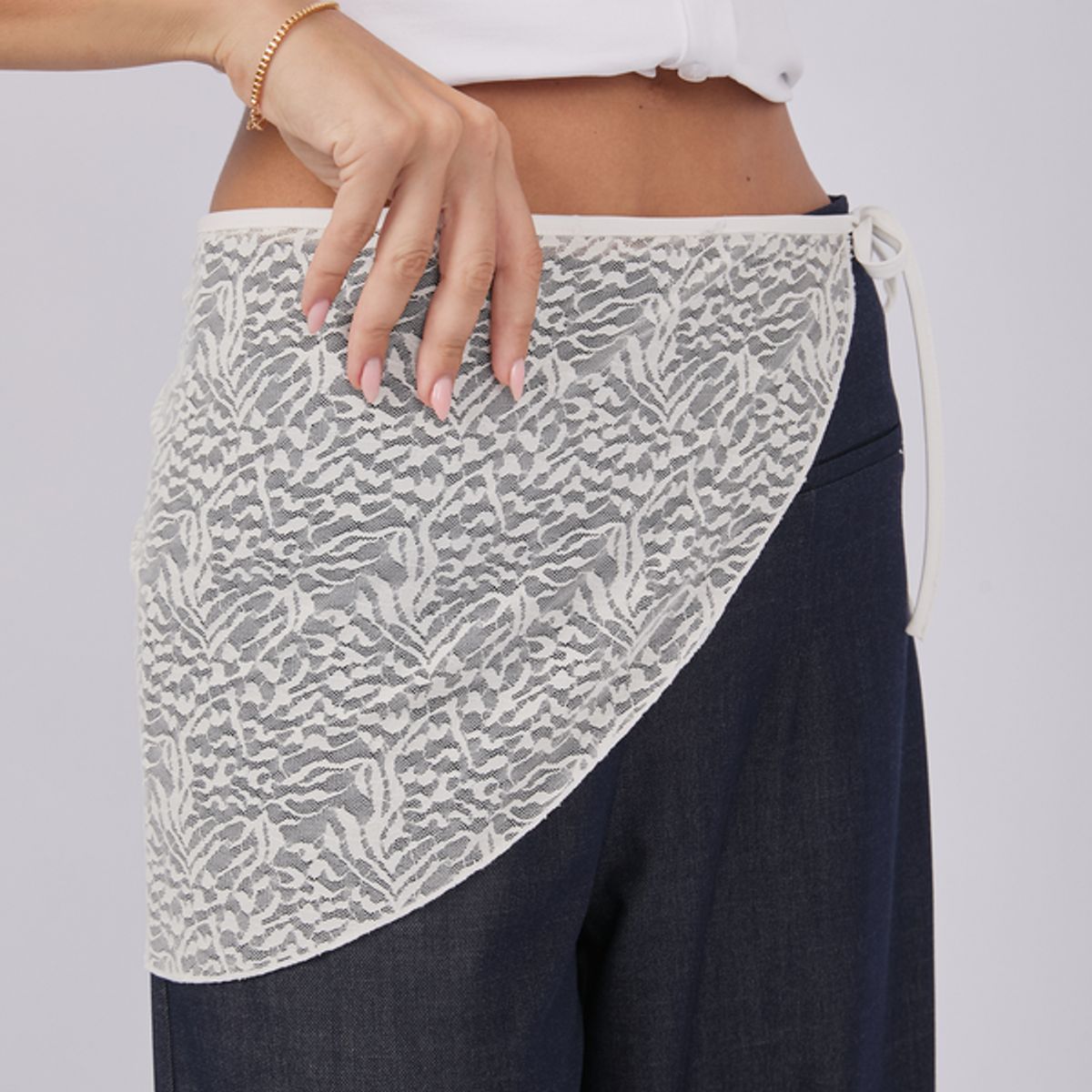 BANATY - BANDANA DE ENCAJE PARA LA CINTURA DE MUJER