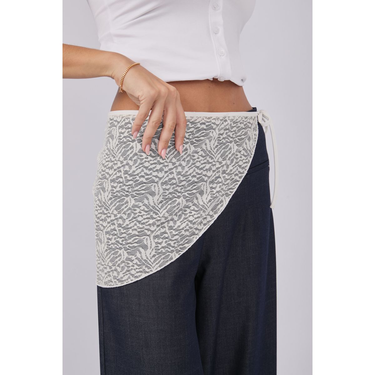 BANATY - BANDANA DE ENCAJE PARA LA CINTURA DE MUJER